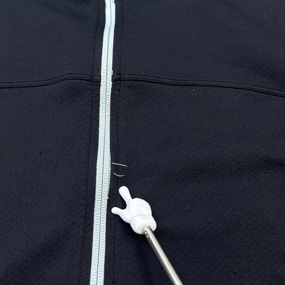 ALO x Nintendo World New York Full Zip Jacket Mens Size Large Black Mock Neck - Picture 8 of 16